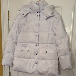 J. Crew Woman's Signature Puffer with Primaloft in Winter White Size S